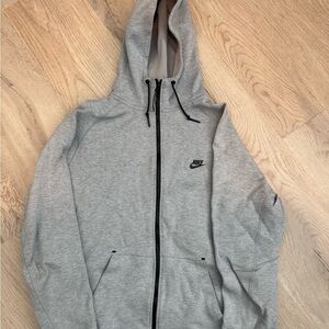 Nike Light Gray Hoodie with Black Accents